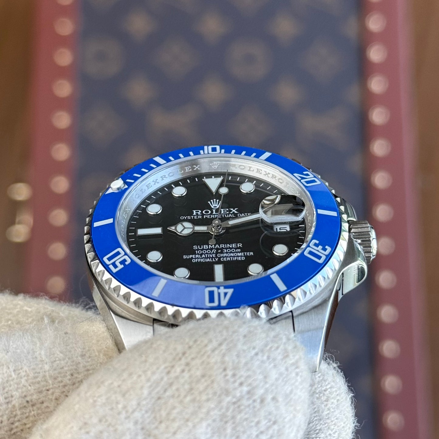 Submariner "Cookie Monster" Oystersteel – Black Dial Blue Bezel Oyster Date Type Rolex