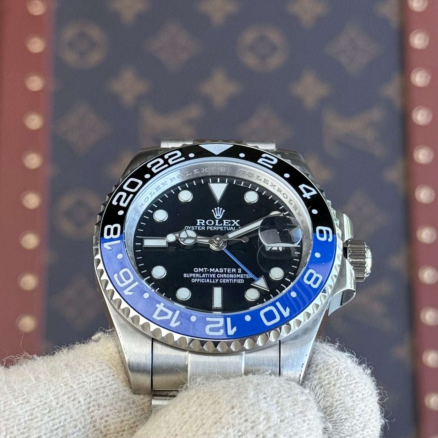 GMT-Master II "Batman" Oystersteel - Black Dial Black & Blue Bezel Oyster