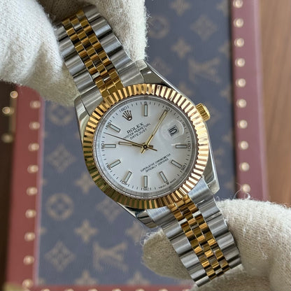 Datejust Rolesor - White Dial Oyster Rolex Type