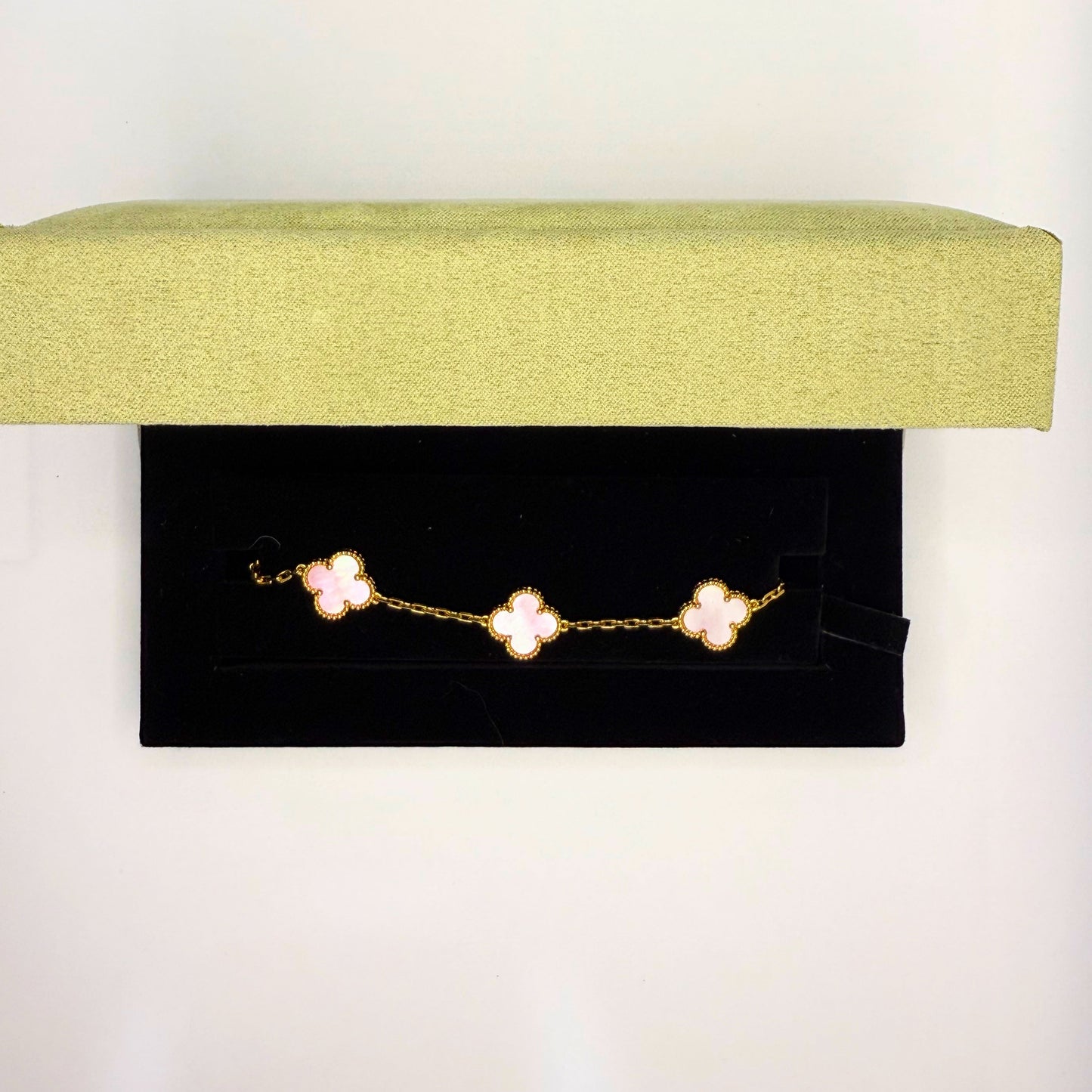 VC Pink Steel Bracelet 18K Gold Plated