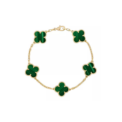 VC Green Steel Bracelet 18K Gold Plated