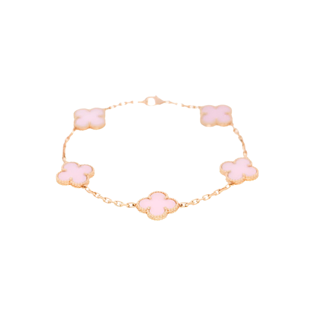 VC Pink Steel Bracelet 18K Gold Plated