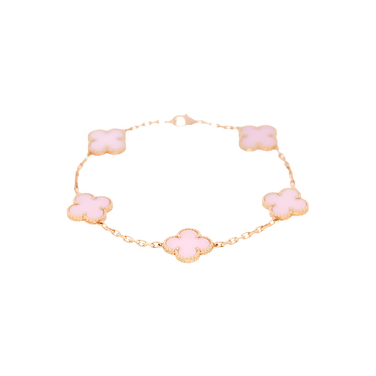 VC Pink Bracelet 925 Sterling Silver 18K Gold Plated