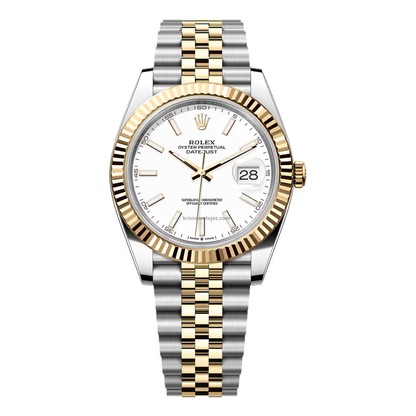 Datejust Rolesor - White Dial Oyster Rolex Type