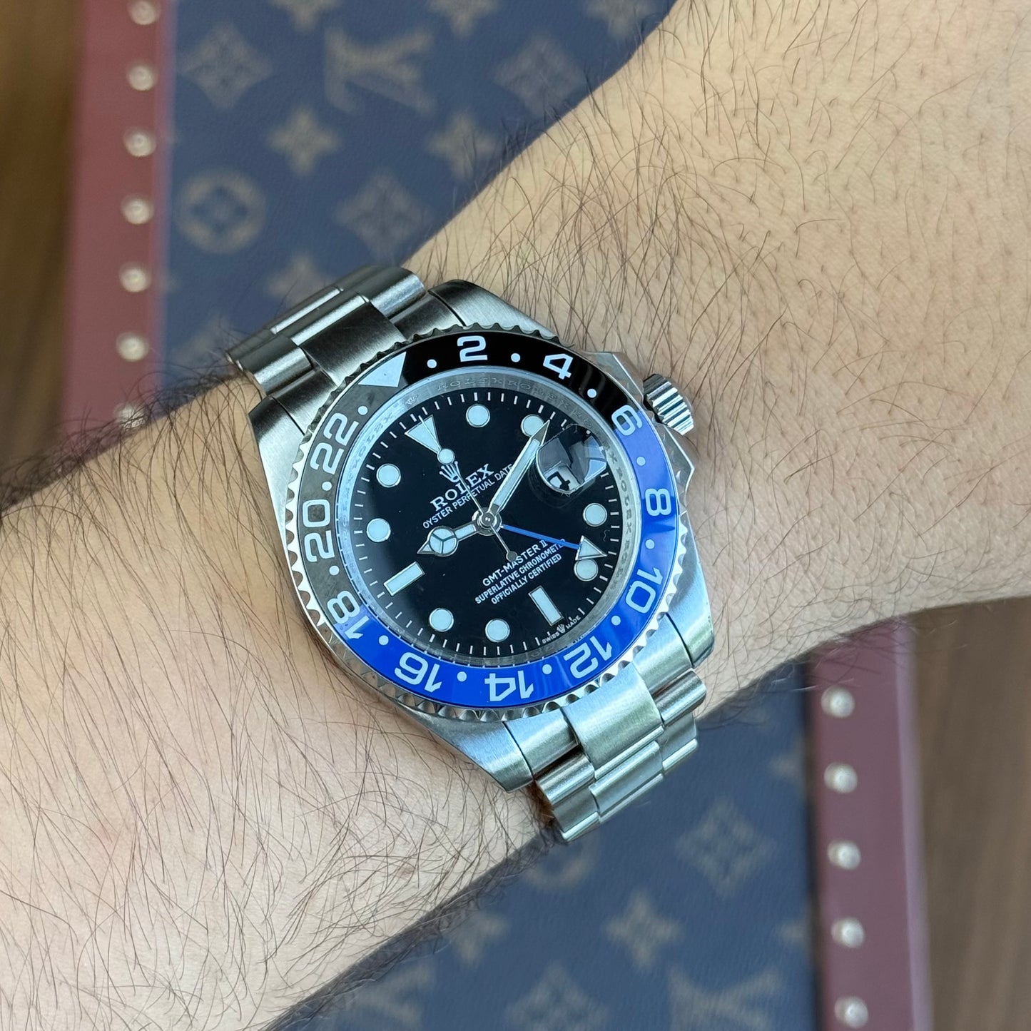 GMT-Master II "Batman" Oystersteel - Black Dial Black & Blue Bezel Oyster