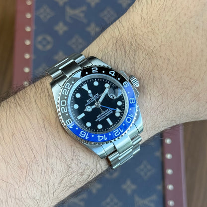 GMT-Master II "Batman" Oystersteel - Black Dial Black & Blue Bezel Oyster
