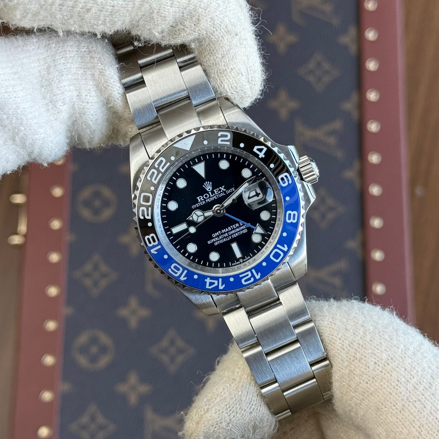 GMT-Master II "Batman" Oystersteel - Black Dial Black & Blue Bezel Oyster