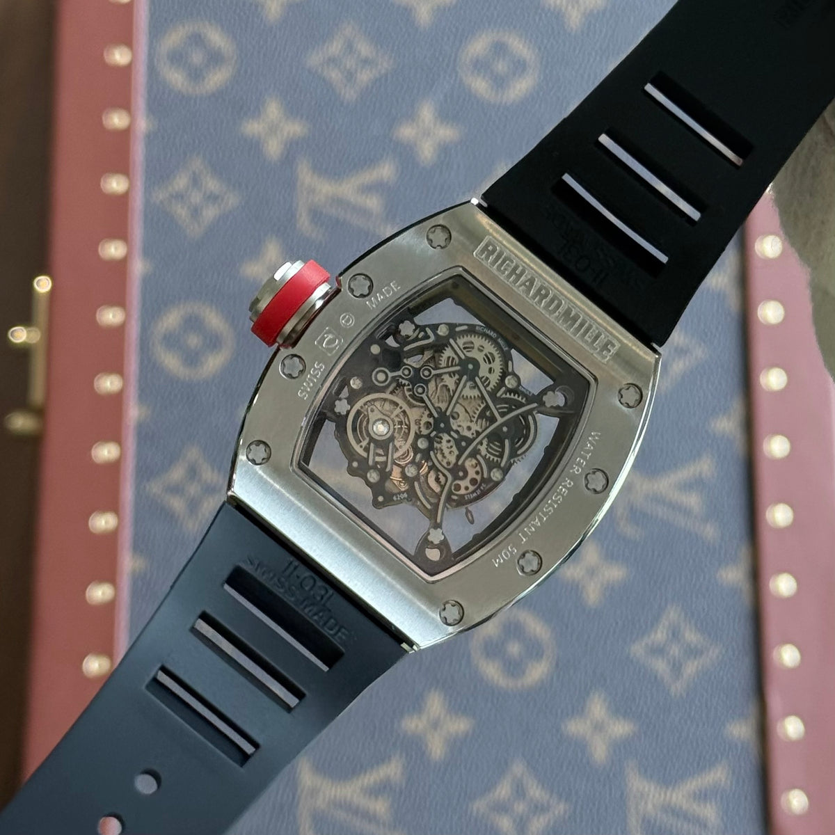 Rm035 Real Skeleton Dial Black