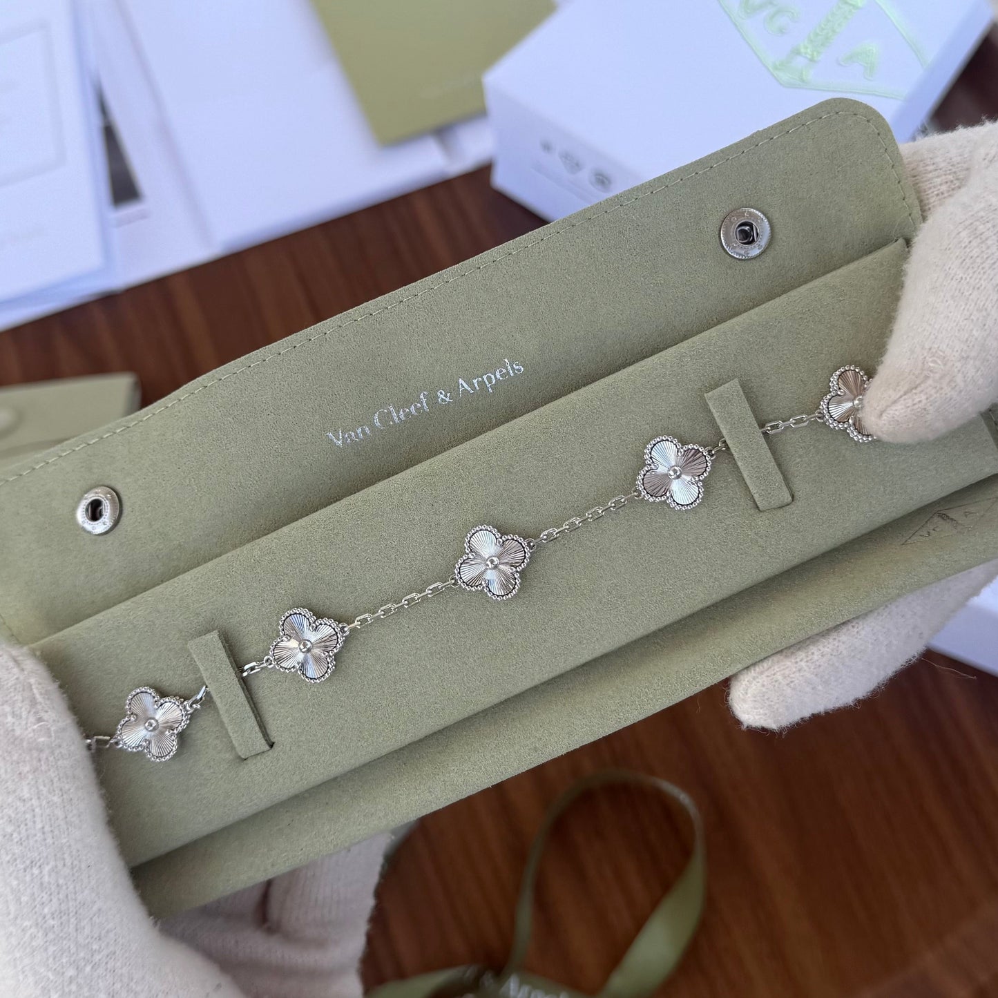 VC Bracelet Silver Plated 925 Silver 18K Gold Plated