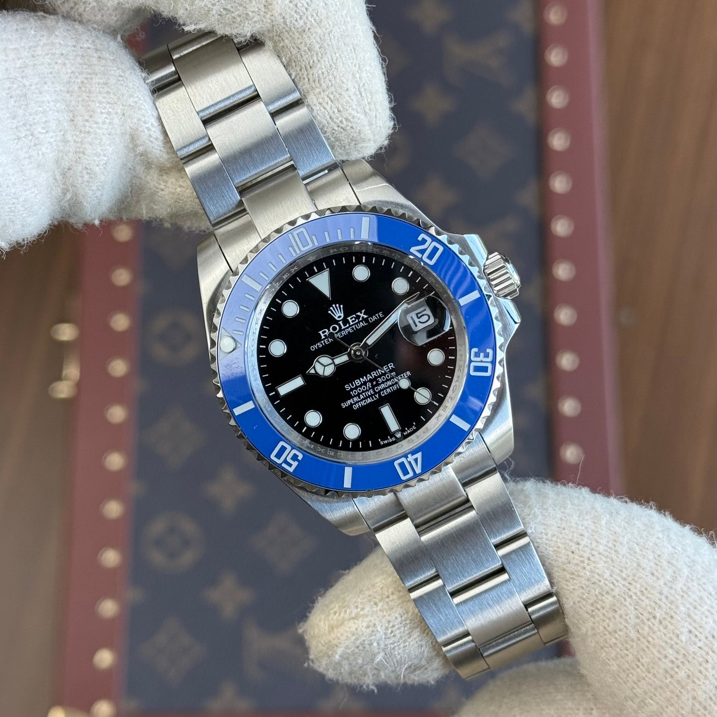 Submariner "Cookie Monster" Oystersteel – Black Dial Blue Bezel Oyster Date Type Rolex