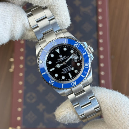 Submariner "Cookie Monster" Oystersteel – Black Dial Blue Bezel Oyster Date Type Rolex