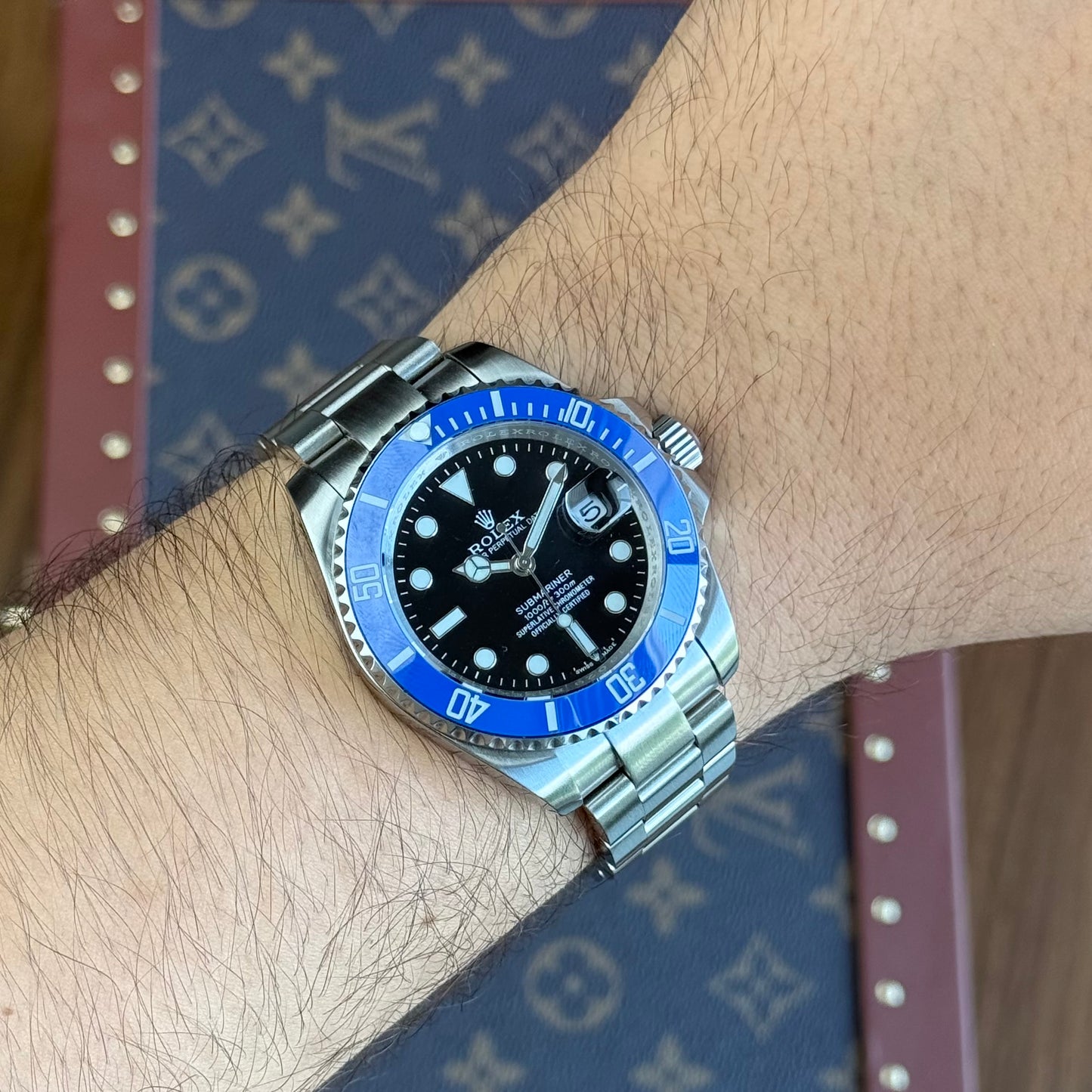 Submariner "Cookie Monster" Oystersteel – Black Dial Blue Bezel Oyster Date Type Rolex