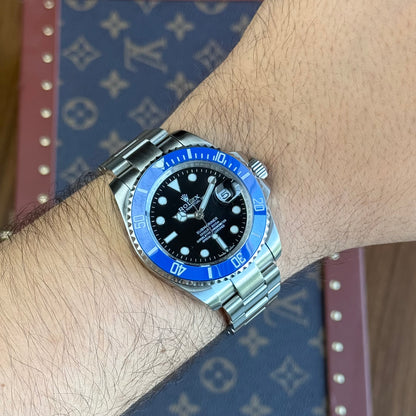 Submariner "Cookie Monster" Oystersteel – Black Dial Blue Bezel Oyster Date Type Rolex