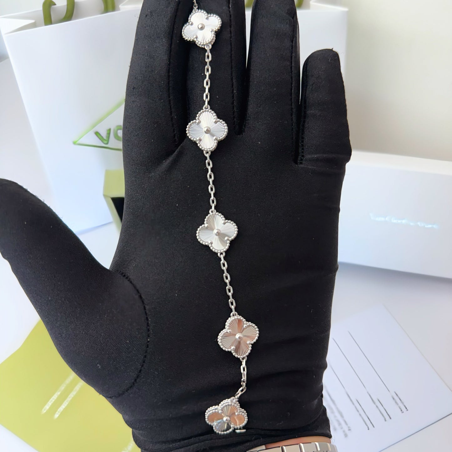 Silver VC Bracelet Steel Gold Plated 18K