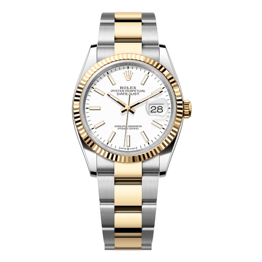 Datejust Rolesor - White Dial Oyster Rolex Type