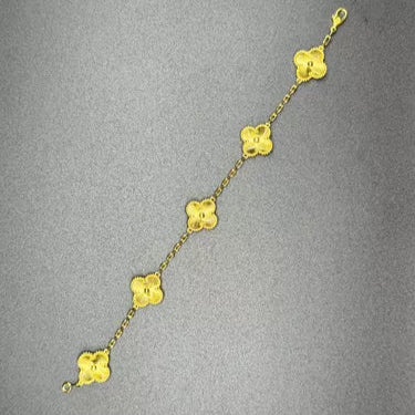 Gold VC Bracelet Steel 18K Gold Plated