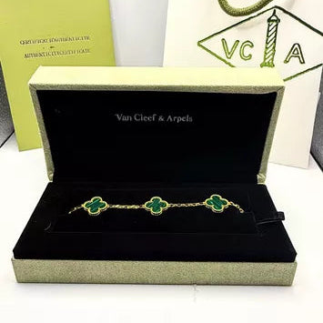 VC Green Steel Bracelet 18K Gold Plated
