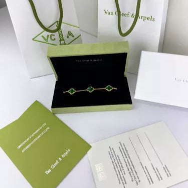 VC Green Steel Bracelet 18K Gold Plated