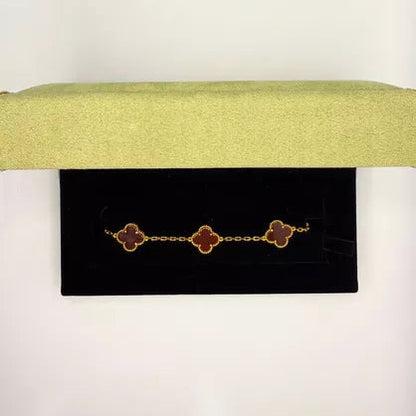 VC Red Steel Bracelet with 18K Gold Plating