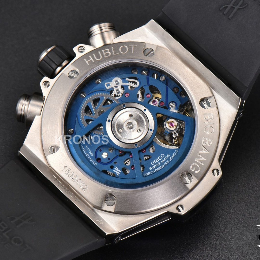 Big Bang Unico 45mm Blue Ceramic Skeleton Dial Black - Authentic Movement