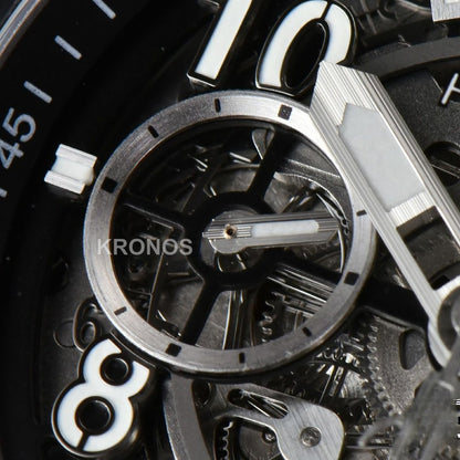Big Bang Unico 45mm Skeleton Dial Ceramic Black A1280 - Authentic Movement