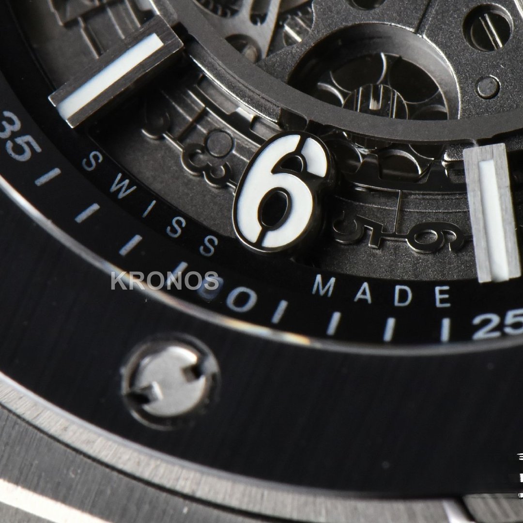 Big Bang Unico 45mm Skeleton Dial Ceramic Black A1280 - Authentic Movement