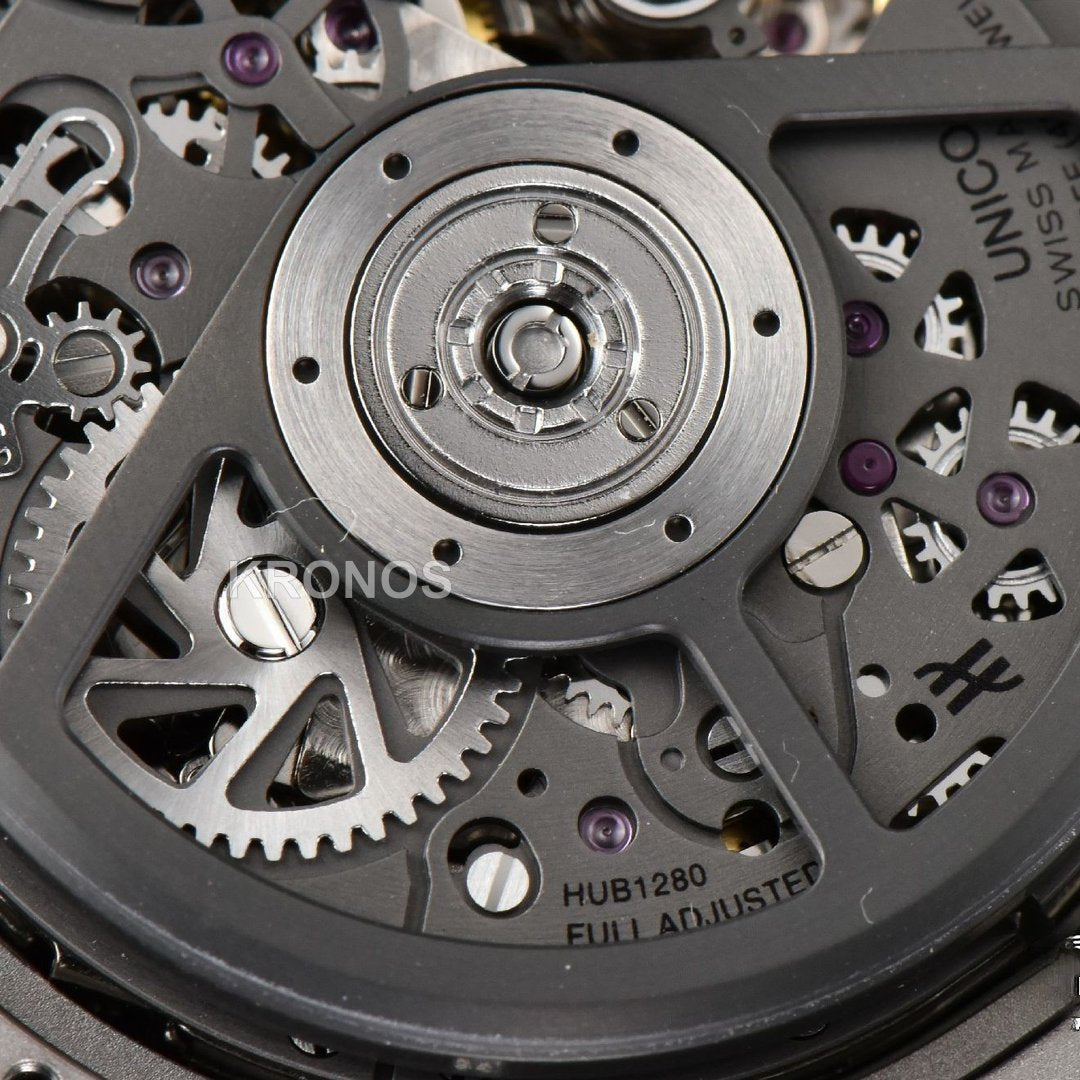 Big Bang Unico 45mm Skeleton Dial Ceramic Black A1280 - Authentic Movement