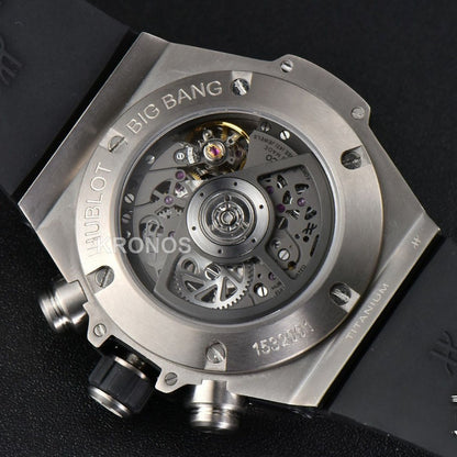 Big Bang Unico 45mm Skeleton Dial Ceramic Black - Authentic Movement