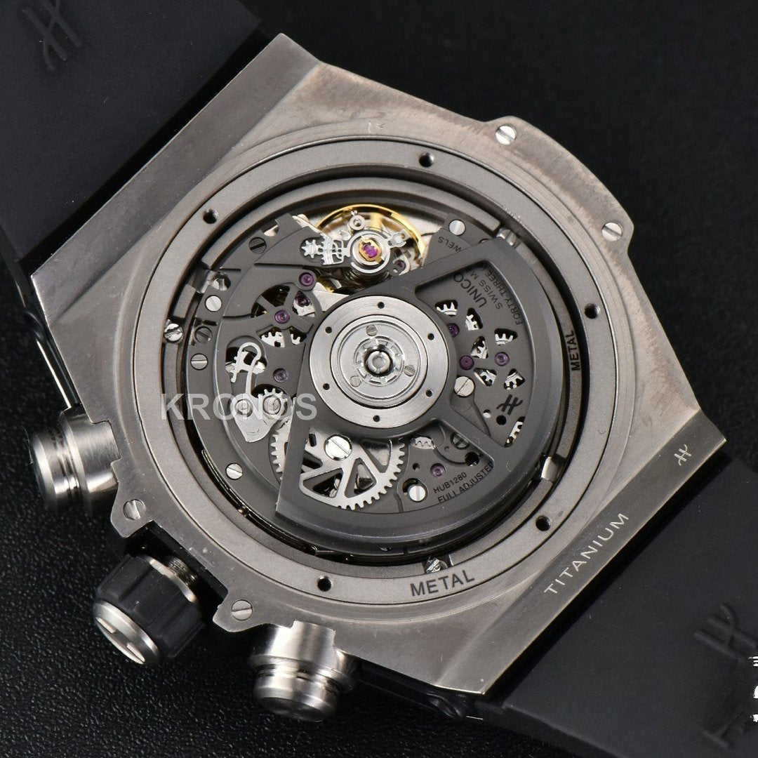Big Bang Unico 45mm Skeleton Dial Ceramic Black - Authentic Movement