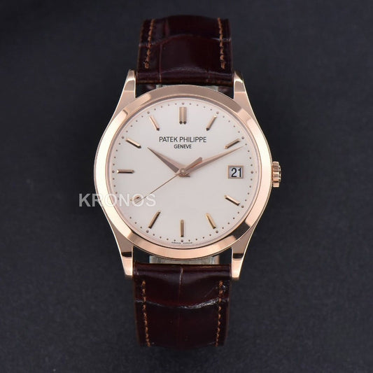 Calatrava 38mm Ivory Dial Brown - Authentic Movement