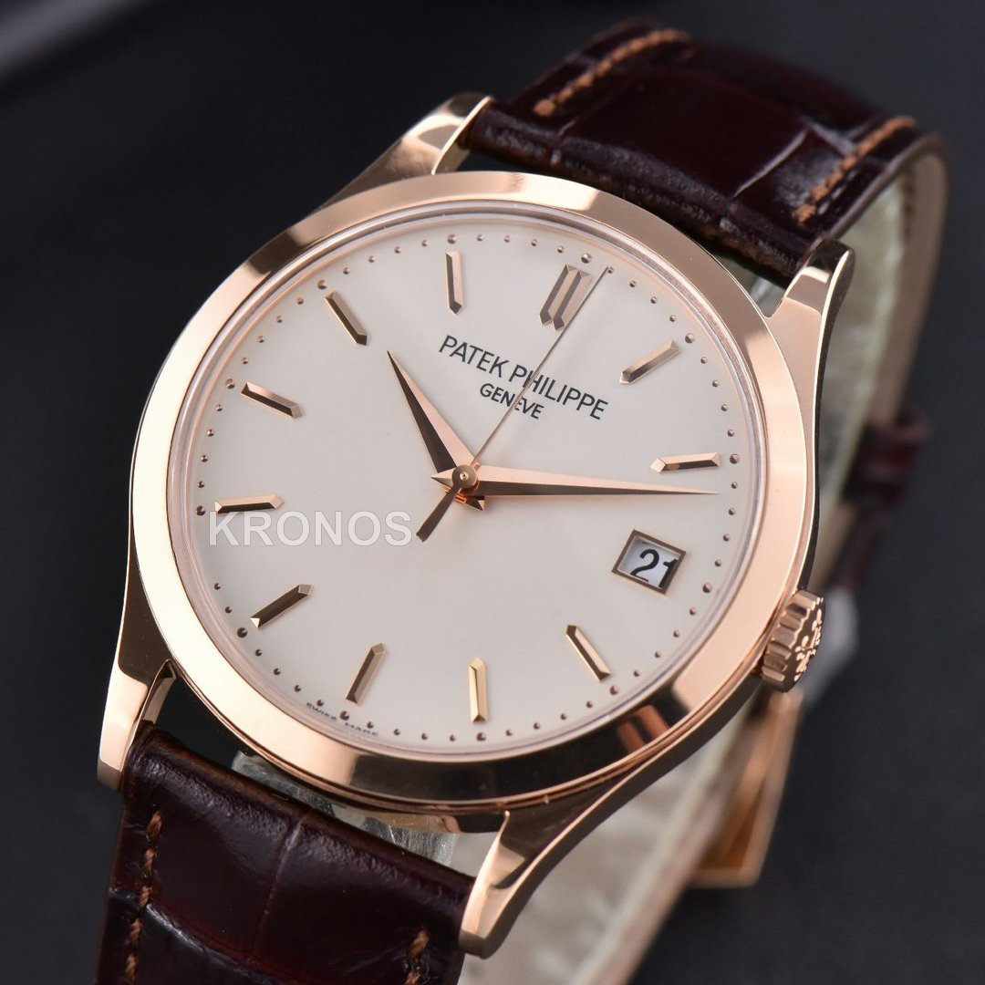 Calatrava 38mm Ivory Dial Brown - Authentic Movement