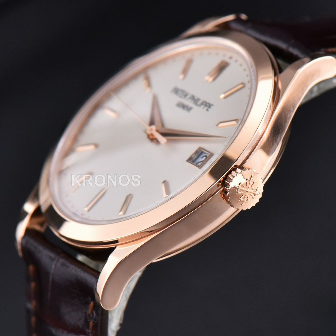 Calatrava 38mm Ivory Dial Brown - Authentic Movement