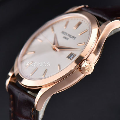 Calatrava 38mm Ivory Dial Brown - Authentic Movement