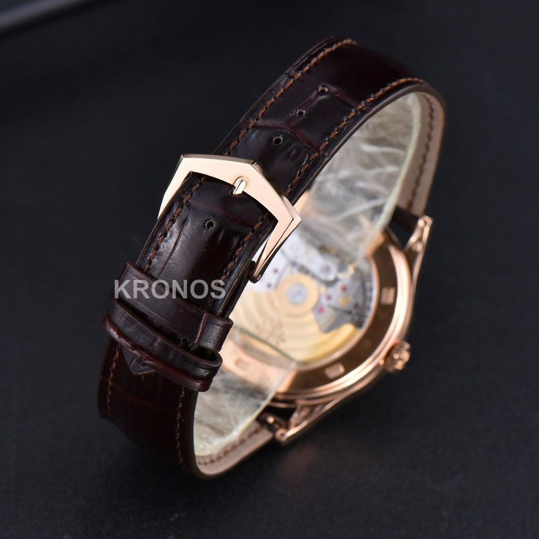 Calatrava 38mm Ivory Dial Brown - Authentic Movement