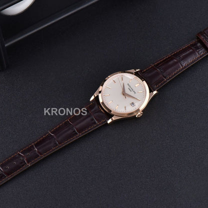 Calatrava 38mm Ivory Dial Brown - Authentic Movement