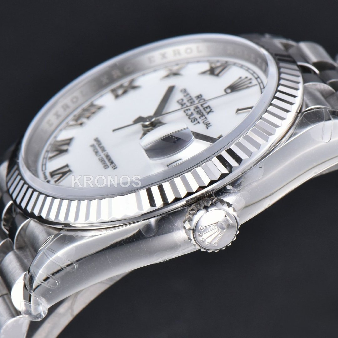 Datejust 36mm White Dial Roman Marker - Authentic Movement