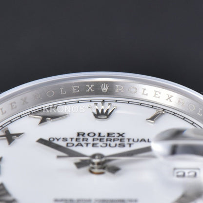 Datejust 36mm White Dial Roman Marker - Authentic Movement