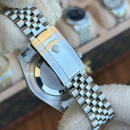 Cronógrafo Datejust Black Dial maquinaria auténtica - Kronos Relojes