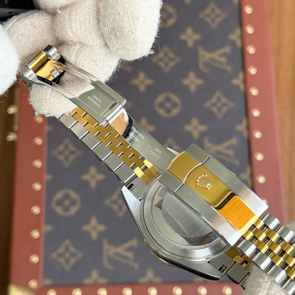 Cierre Oysterlock Datejust Rolesor Champagne Kronos