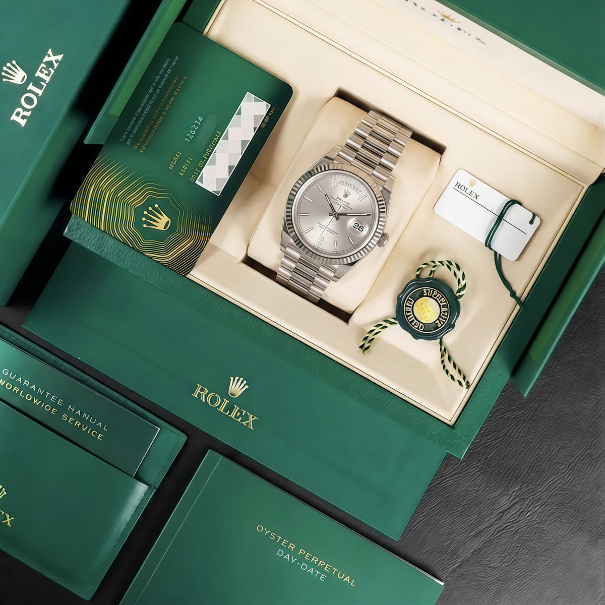 Day-Date Oystersteel – Silver Dial President Type Rolex