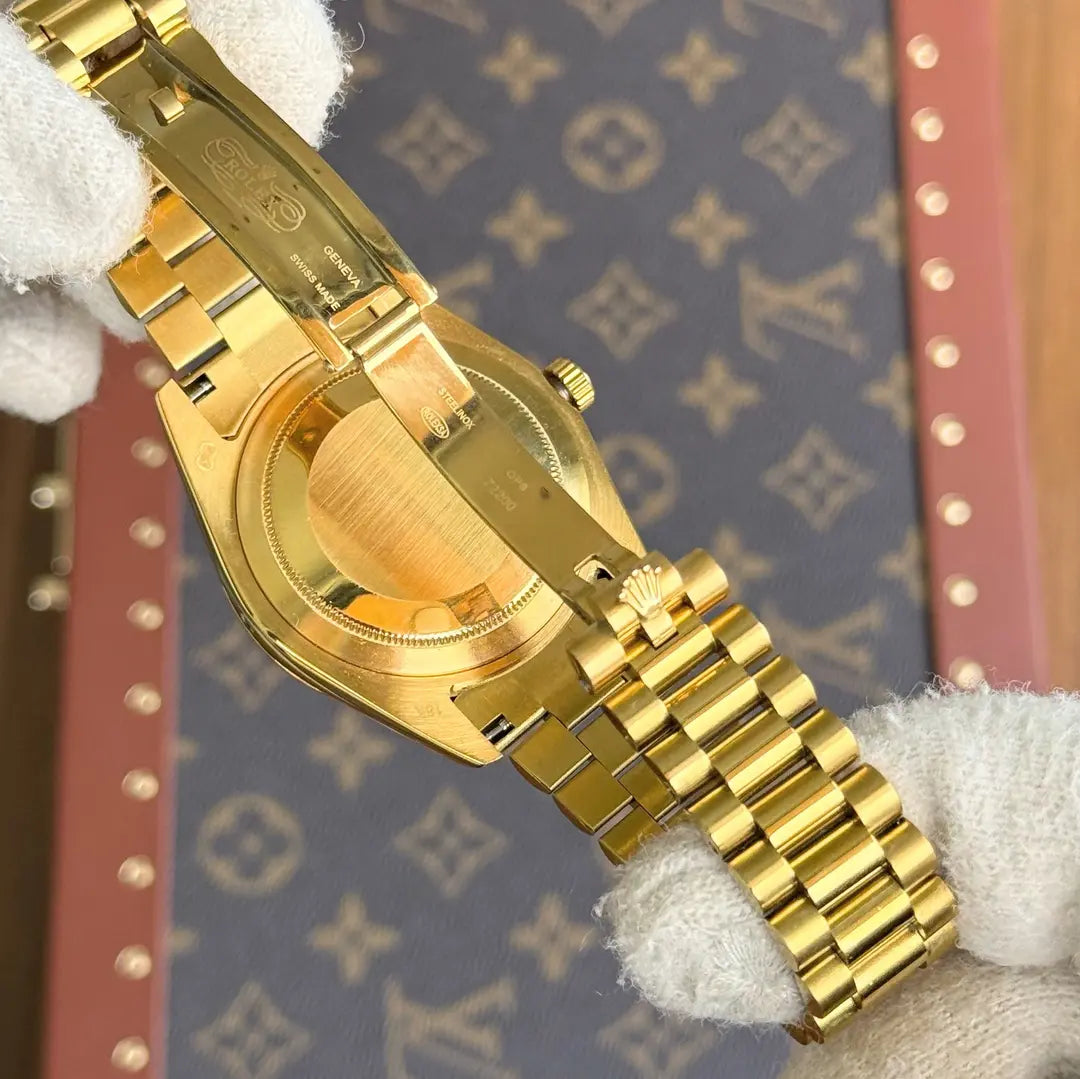 Esfera dorada Day-Date Tony Soprano con calendario Kronos Relojes