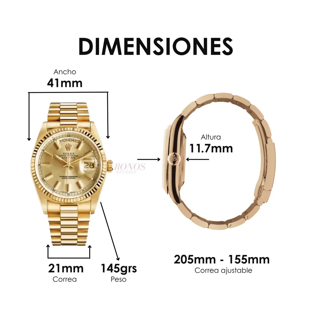 Reloj Day-Date Gold Dial President modelo Tony Soprano Kronos envios USA España