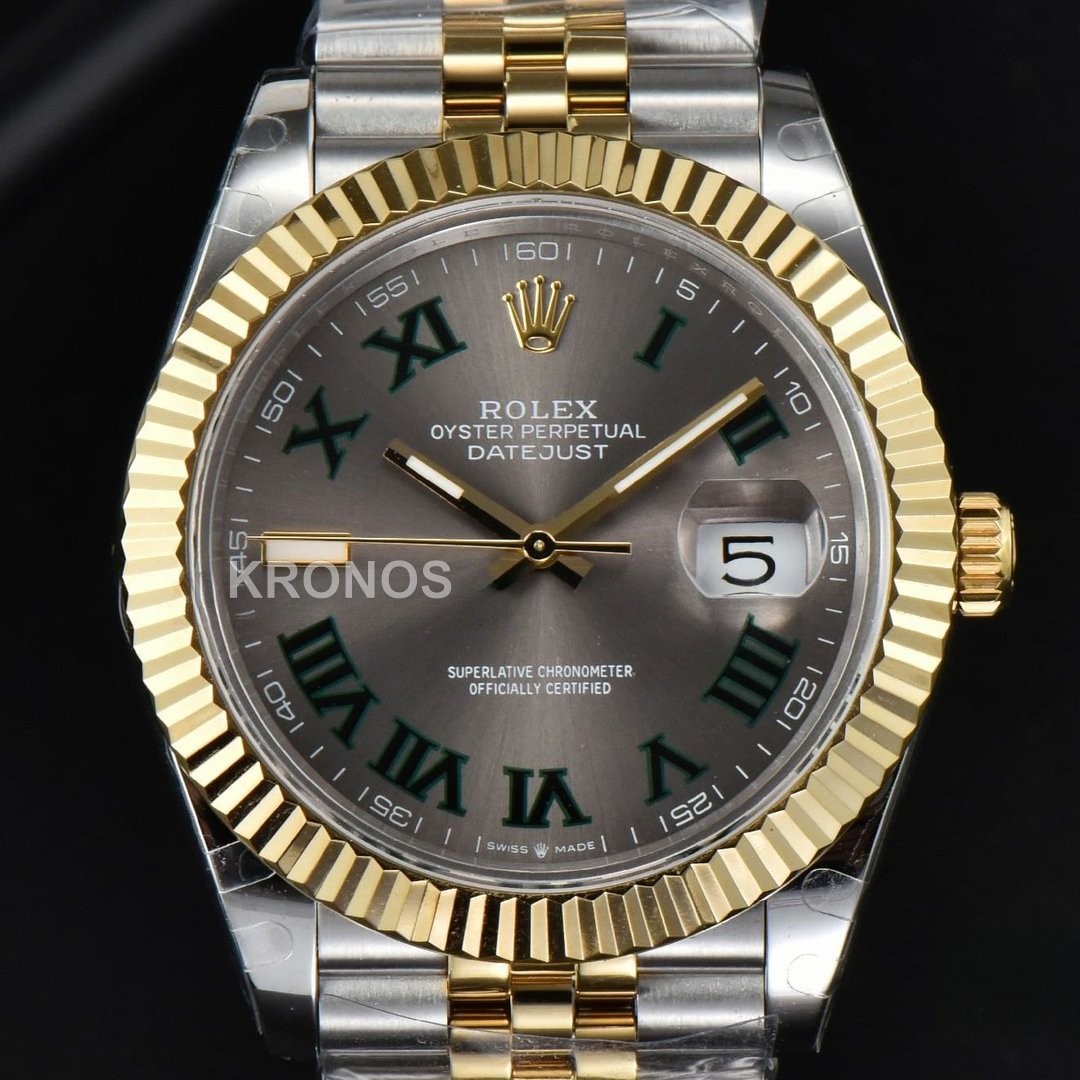 Datejust 41mm Gray Wimbledon Dial - Authentic Movement