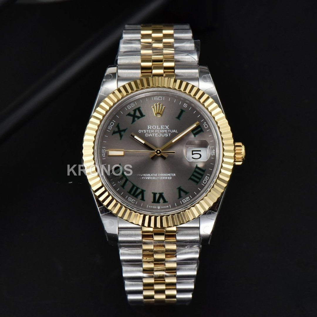 Datejust 41mm Gray Wimbledon Dial - Authentic Movement