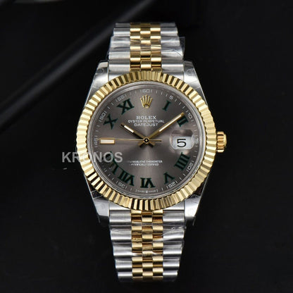 Datejust 41mm Gray Wimbledon Dial - Authentic Movement