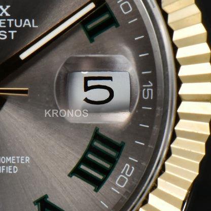 Datejust 41mm Gray Wimbledon Dial - Authentic Movement