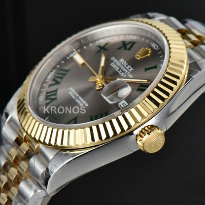 Datejust 41mm Gray Wimbledon Dial - Authentic Movement