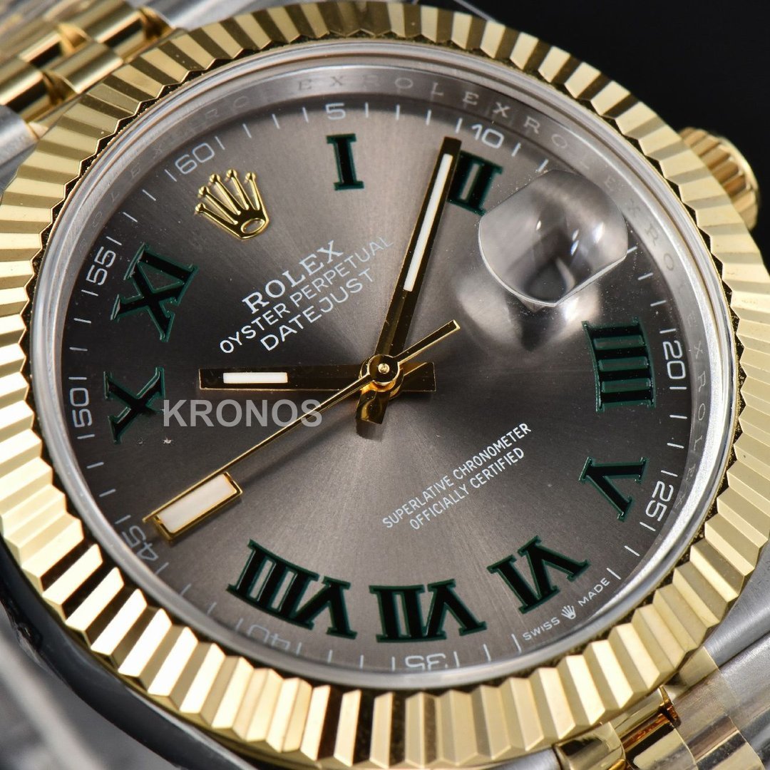 Datejust 41mm Gray Wimbledon Dial - Authentic Movement
