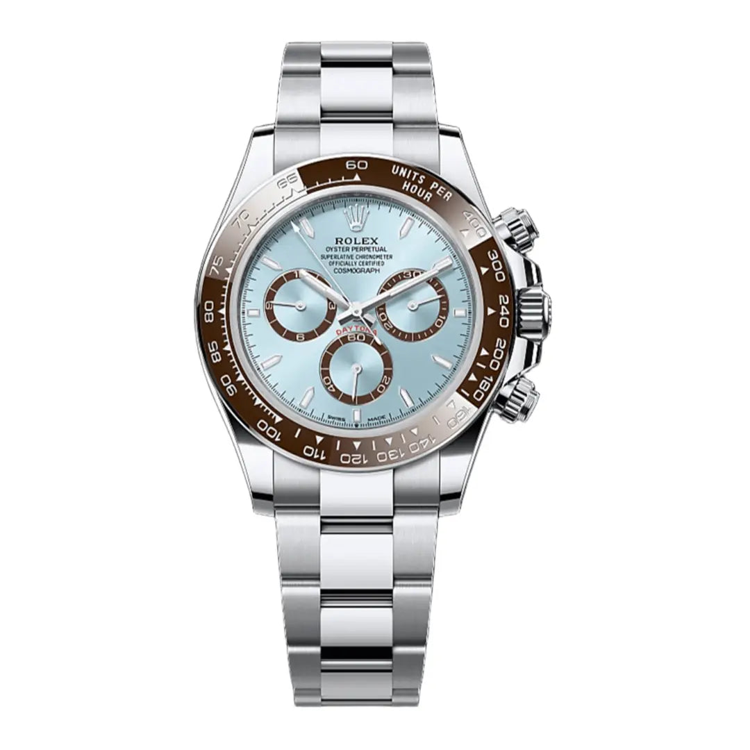 Reloj Daytona Oystersteel Tiffany Dial estilo AAA Kronos Relojes vista frontal