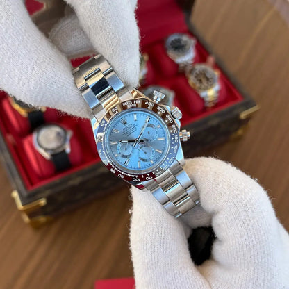 Daytona Oystersteel Tiffany inspirado en lujo cronógrafo Kronos Relojes detalle